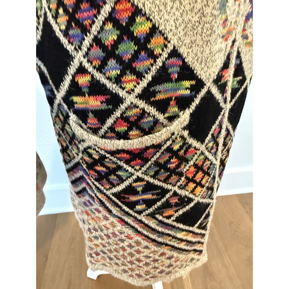 Multicolor Hooded Cardigan Sweater - Picture 3 of 8